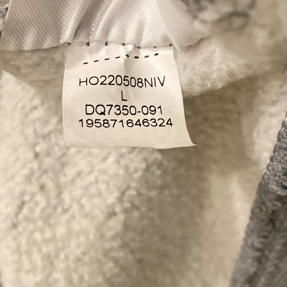 Jordan Jumpman Full-Zip Hoodie Large Grey Hooded Flight Essential Sweatshirt GUC